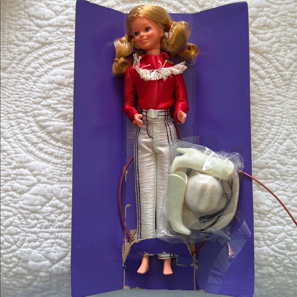 Mattel Western Skipper Doll in Red and Silver - Picture 2 of 7